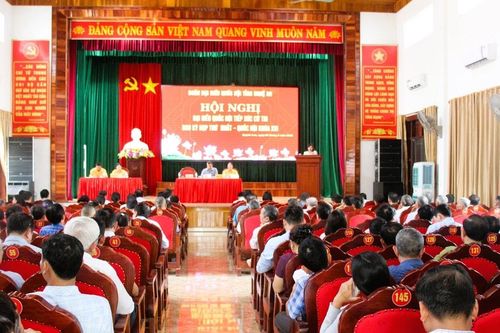 Đoàn Đại biểu Quốc hội tỉnh Nghệ An tiếp xúc cử tri xã Quỳnh Lưu
