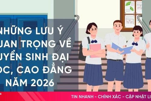[Motion graphics] Những lưu ý quan trọng về tuyển sinh đại học, cao đẳng năm 2026