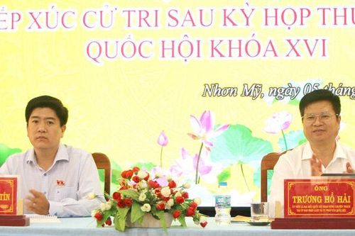 Đại biểu Quốc hội tiếp xúc cử tri hai xã Cù Lao Giêng, Nhơn Mỹ