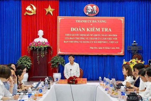 Đoàn kiểm tra của Ban Thường vụ Thành ủy Đà Nẵng làm việc với xã Hiệp Đức và Việt An