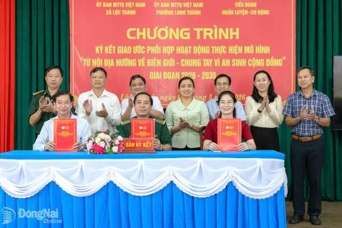 Phối hợp thực hiện mô hình Từ nội địa hướng về biên giới - chung tay vì an sinh cộng đồng