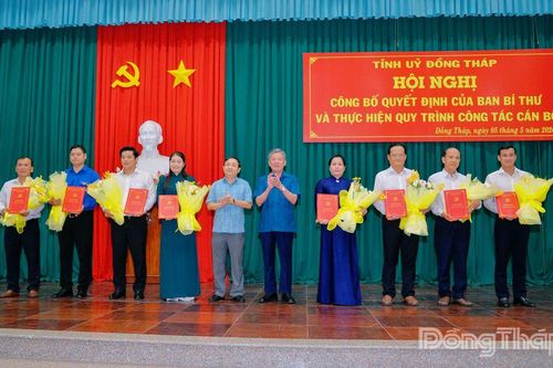 Ban Bí thư chỉ định 8 đồng chí tham gia Ban Chấp hành Đảng bộ tỉnh Đồng Tháp
