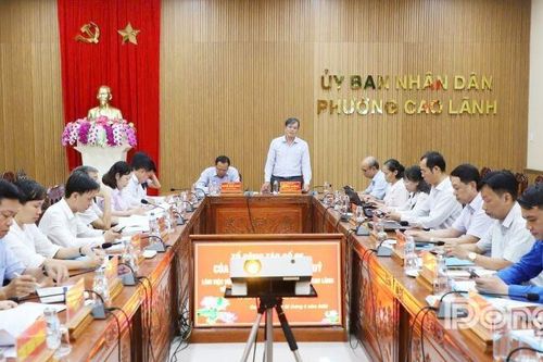 Tổ công tác của Ban Thường vụ Tỉnh ủy làm việc với Ban Thường vụ Đảng ủy phường Cao Lãnh