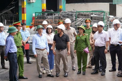 Bí thư Tỉnh ủy Thái Đại Ngọc kiểm tra công tác PCCC tại Khu kinh tế Nhơn Hội