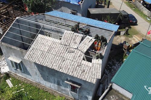 Khẩn trương khắc phục hậu quả dông lốc, mưa đá tại Yên Trạch, Hợp Thành