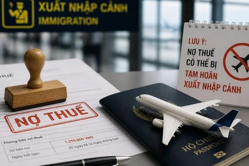Nợ thuế từ 1 triệu đồng có thể bị hoãn xuất cảnh