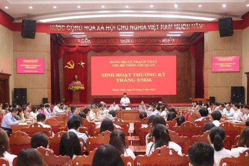 Xã Thạch Thất tổ chức sinh hoạt chi bộ mẫu
