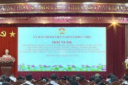 Xã Phúc Thọ phát động thi đua chào mừng 136 năm Ngày sinh Chủ tịch Hồ Chí Minh