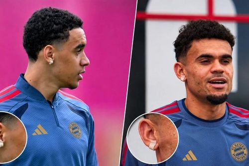 Bí mật đằng sau những chiếc 'bông tai' lạ lẫm của cầu thủ Bayern Munich