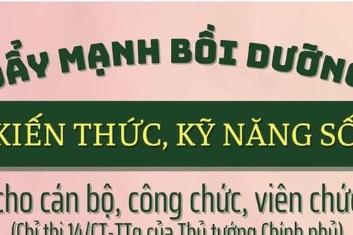 Đẩy mạnh bồi dưỡng kiến thức, kỹ năng số cho cán bộ, công chức, viên chức