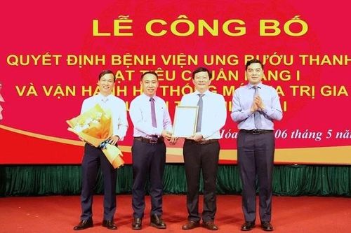 Bệnh viện Ung bướu Thanh Hóa đạt tiêu chuẩn hạng I
