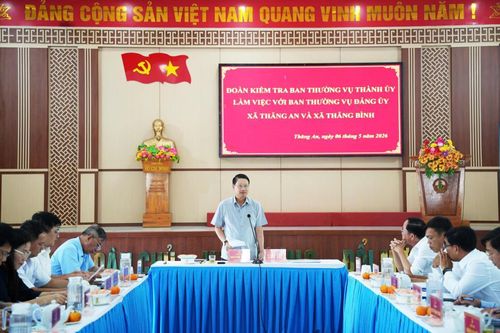 Địa phương kiến nghị nhiều vấn đề với Đoàn kiểm tra Ban Thường vụ Thành ủy