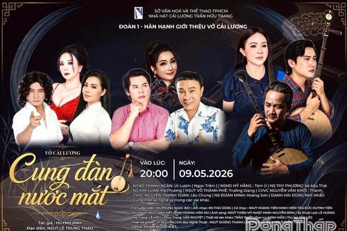 Nhà hát Cải lương Trần Hữu Trang dàn dựng lại vở 'Cung đàn nước mắt' của soạn giả Huỳnh Anh