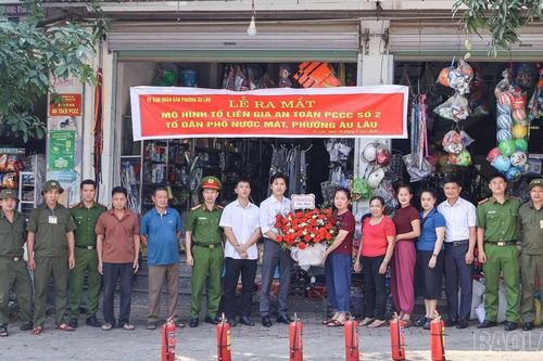 Phường Âu Lâu: Xây dựng 45 mô hình tổ liên gia, điểm chữa cháy cộng đồng