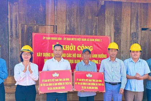 Hỗ trợ xây dựng, sửa chữa 8 căn nhà cho hộ dân bị ảnh hưởng thiên tai ở xã Đam Rông 2