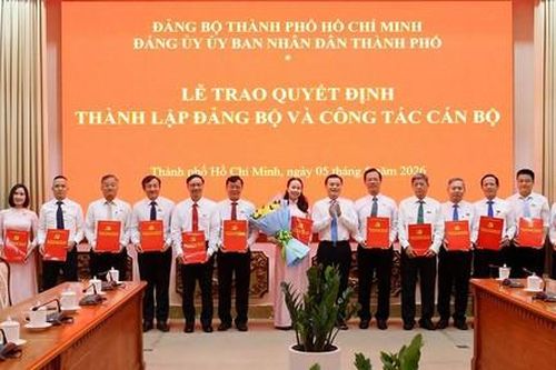 Trao Quyết định thành lập Đảng bộ 2 Ban Quản lý dự án tại TP.HCM