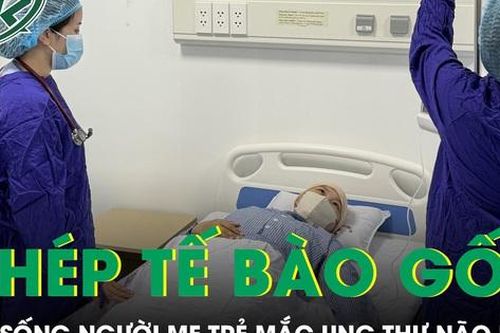 Ghép tế bào gốc cứu sống người mẹ trẻ mắc ung thư não hiếm