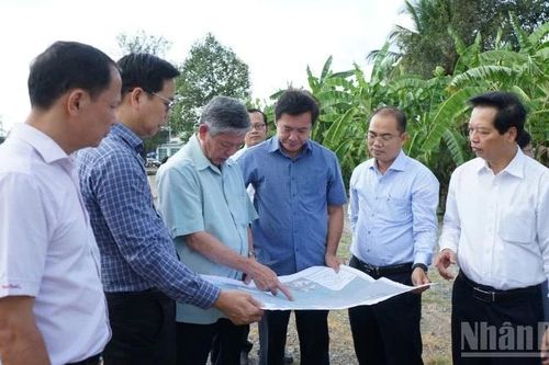Bí thư Tỉnh ủy Đồng Tháp khảo sát các dự án ven biển