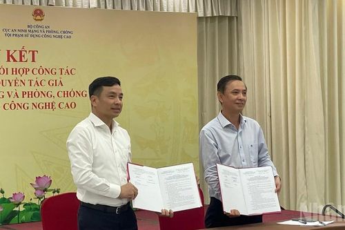 Cục Bản quyền tác giả ký kết phối hợp với A05 thực thi quyền tác giả trên môi trường số