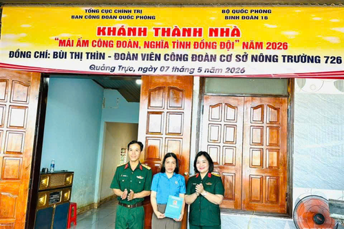 Ban Công đoàn Quốc phòng: Khánh thành, bàn giao nhà 'Mái ấm công đoàn, nghĩa tình đồng đội'