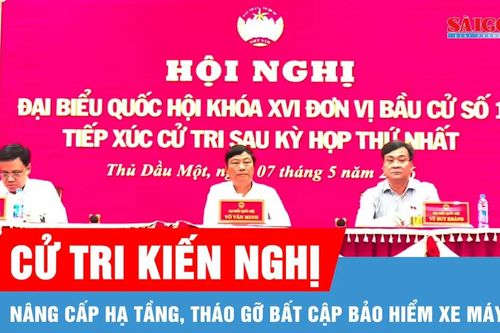 Cử tri kiến nghị nâng cấp hạ tầng, tháo gỡ bất cập bảo hiểm xe máy