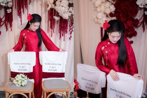 Cô dâu Đồng Nai bên 2 chiếc ghế trống trong ngày cưới gây xúc động