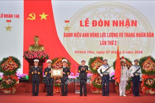 Lữ đoàn 146 chuyên trách phòng thủ, bảo vệ Trường Sa nhận danh hiệu Anh hùng lần 2