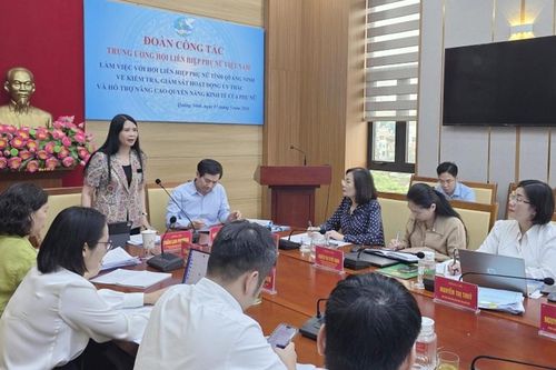 Trung ương Hội LHPN Việt Nam kiểm tra hoạt động ủy thác cho vay tại Quảng Ninh