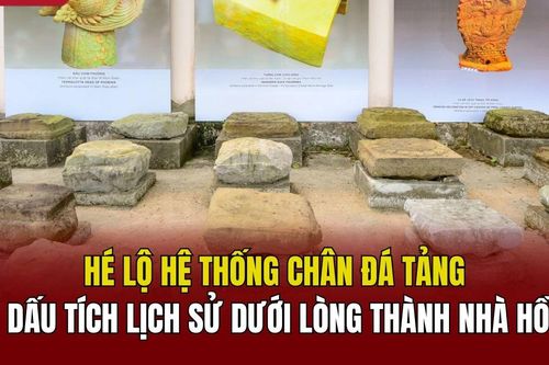 Hé lộ hệ thống chân đá tảng dưới lòng Thành Nhà Hồ