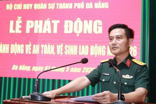 Phát động 'Tháng hành động về an toàn, vệ sinh lao động năm 2026' trong lực lượng vũ trang Đà Nẵng