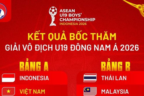 U19 Việt Nam đối đầu chủ nhà Indonesia tại Giải vô địch U19 Đông Nam Á 2026