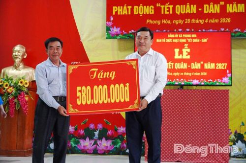 Xã Phong Hòa: Sôi nổi các hoạt động tại Chương trình Tết Quân - Dân năm 2027