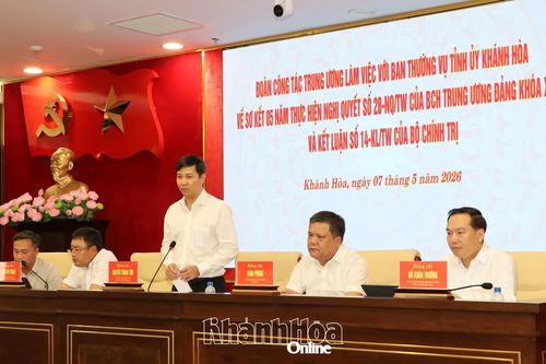 Đoàn công tác Trung ương làm việc với Ban Thường vụ Tỉnh ủy về sơ kết 5 năm thực hiện Nghị quyết số 28 và Kết luận số 14