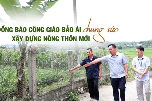 Đồng bào Công giáo Bảo Ái chung sức xây dựng nông thôn mới