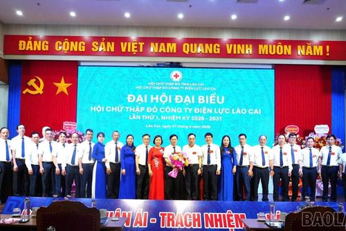 Hội Chữ thập đỏ Công ty Điện lực Lào Cai đã tổ chức thành công Đại hội đại biểu lần thứ I, nhiệm kỳ 2026 - 2031