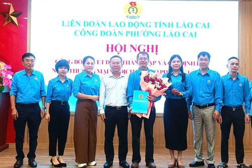 Thành lập Nghiệp đoàn cơ sở Thương mại và Dịch vụ chợ Lào Cai