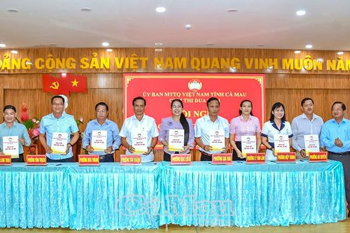 9 phường ký kết giao ước thi đua công tác Mặt trận