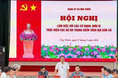 Xã Ứng Thiên rà soát tiến độ 13 dự án trọng điểm trên địa bàn