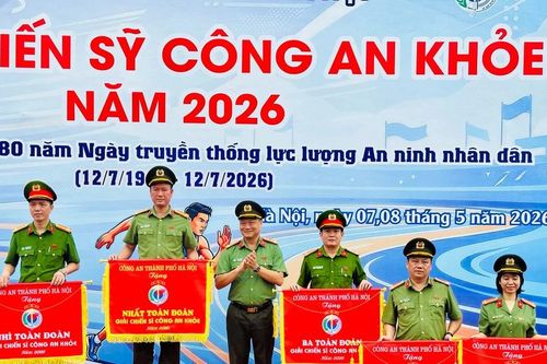 Công an Hà Nội bế mạc Giải 'Chiến sĩ Công an khỏe năm 2026'