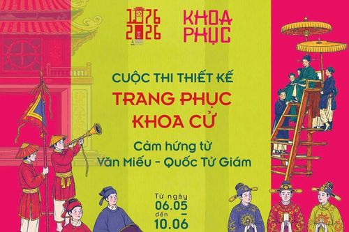Thi thiết kế trang phục khoa cử từ cảm hứng Văn Miếu - Quốc Tử Giám