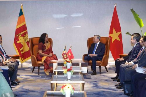Tổng Bí thư, Chủ tịch nước Tô Lâm hội kiến Thủ tướng Sri Lanka