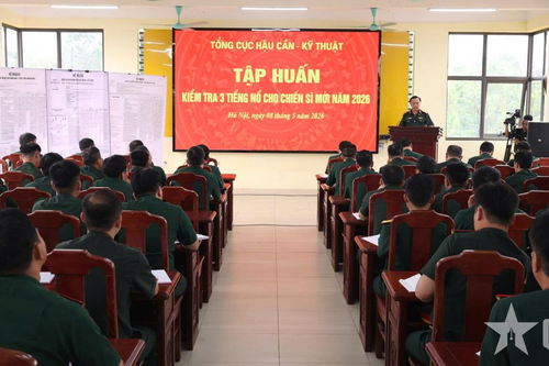 Tổng cục Hậu cần - Kỹ thuật tập huấn kiểm tra '3 tiếng nổ' cho chiến sĩ mới