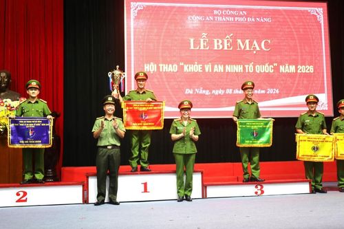 Công an TP Đà Nẵng bế mạc Hội thao 'Khỏe vì an ninh Tổ quốc' năm 2026
