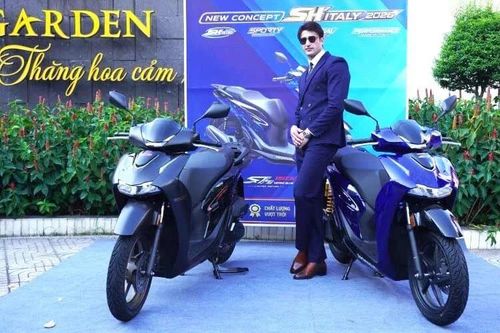 'Soi' Honda SH Vetro Blue 2026 nhập Ý cao cấp từ 235 triệu tại Việt Nam