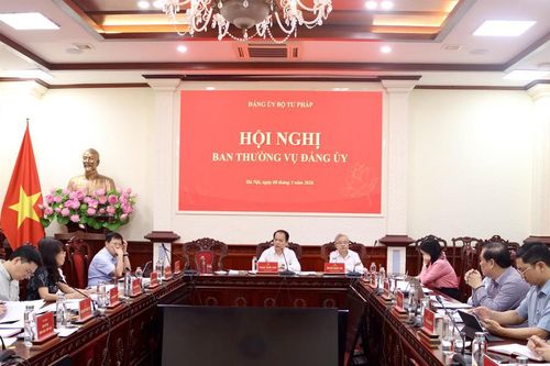 Hội nghị Ban thường vụ Đảng ủy Bộ Tư pháp tháng 05/2026