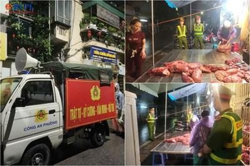 Hàng loạt tiểu thương vi phạm tại khu bán buôn thịt bò lớn ở Hà Nội
