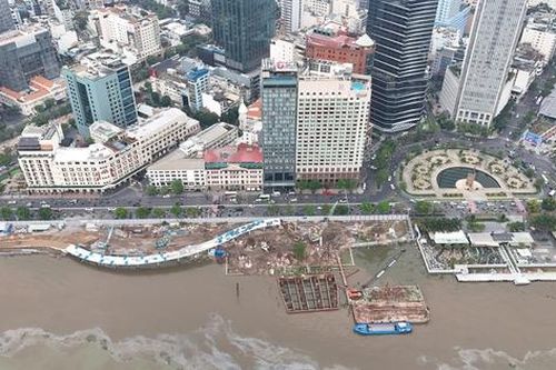 'Lá dừa nước' 1.000 tỷ đồng vươn mình giữa sông Sài Gòn: Đại công trình vượt sông dần lộ diện