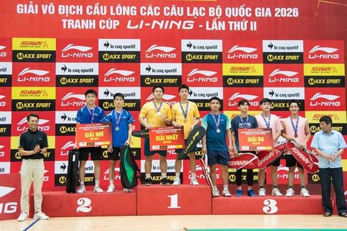 Phạm Văn Hải - Thân Vân Anh vô địch đôi nam nữ Giải Cầu lông Quốc gia