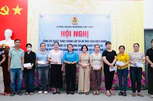 Ra mắt Tổ công nhân tự quản Khu dân cư Xuân Thiều 10