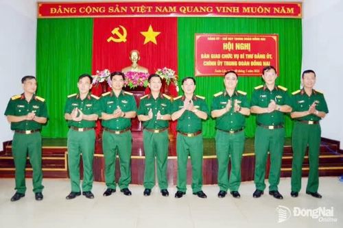 Trung tá Phan Văn Thành giữ chức Bí thư Đảng ủy, Chính ủy Trung đoàn Đồng Nai